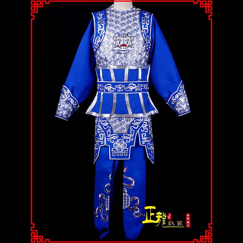 桥东武生戏服云肩侉子男兵衣